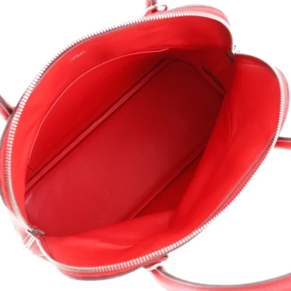 Hermès Vintage Pre-owned Leather handbags Red Dames