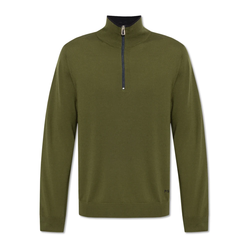 PS By Paul Smith Turtleneck Sweater Green Heren