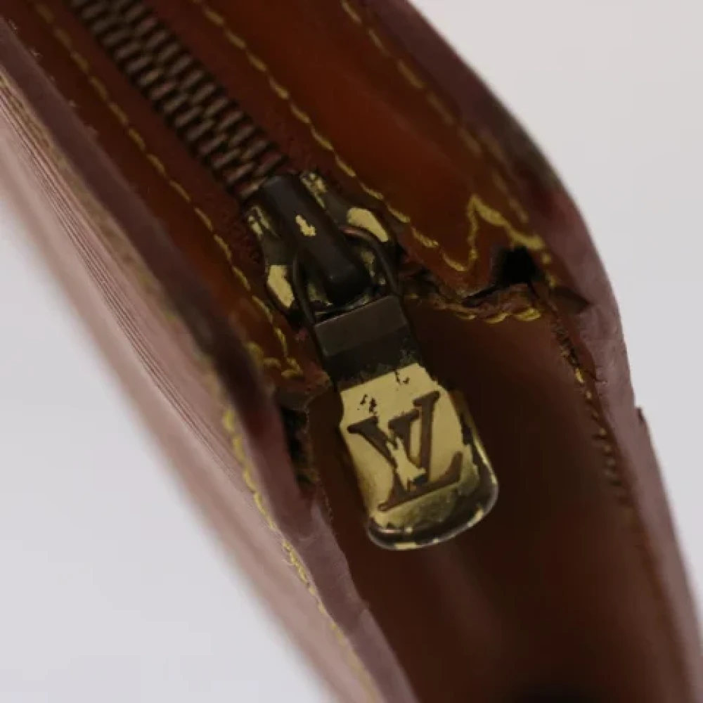 Louis Vuitton Vintage Pre-owned Leather clutches Brown Heren
