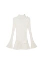 white-ribbed-mini-dress-with-flared-sleeves