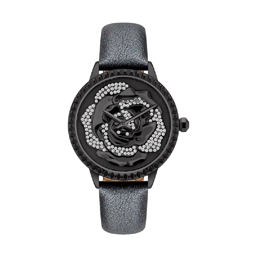 Police Women's Black Leather Watch Mopion - Watches - One Size - Accessories