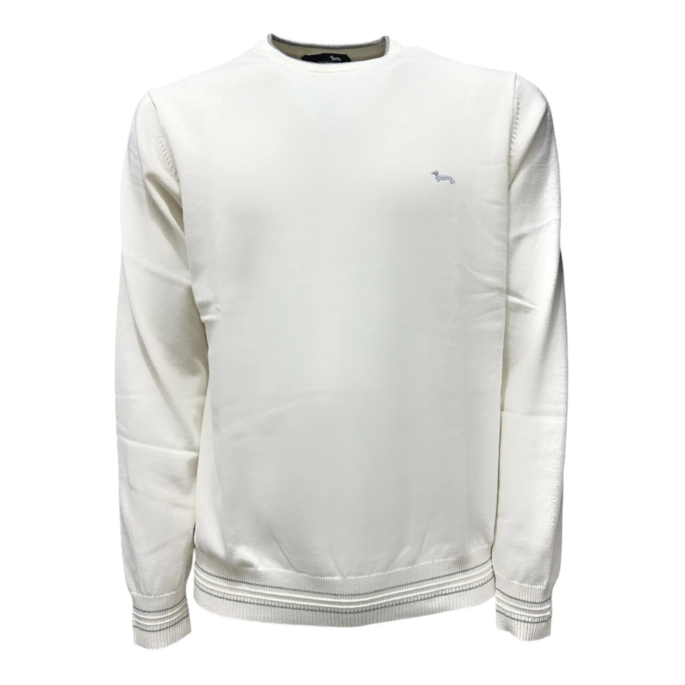 Harmont & Blaine Witte herentrui met logo op de voorkant XL White Heren