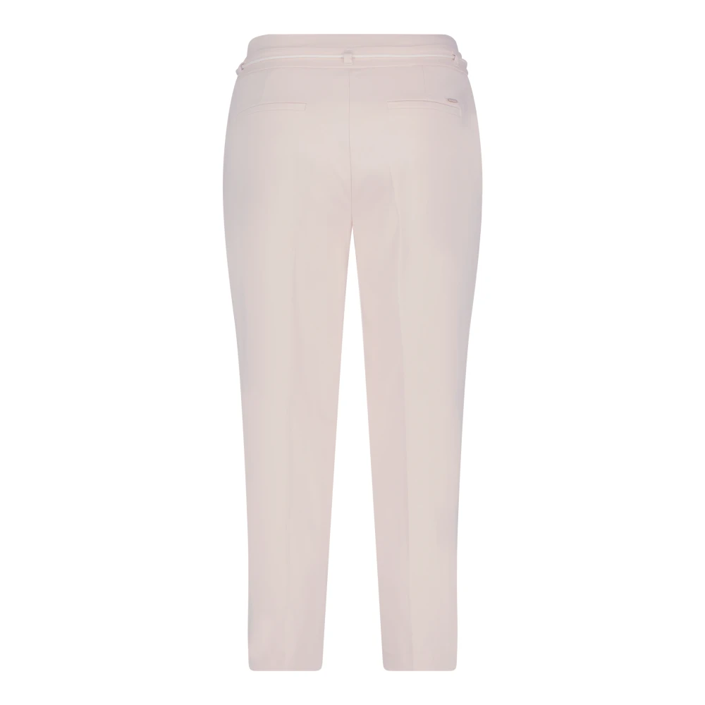 Betty & Co Hoge taille ceintuur broek Beige Dames
