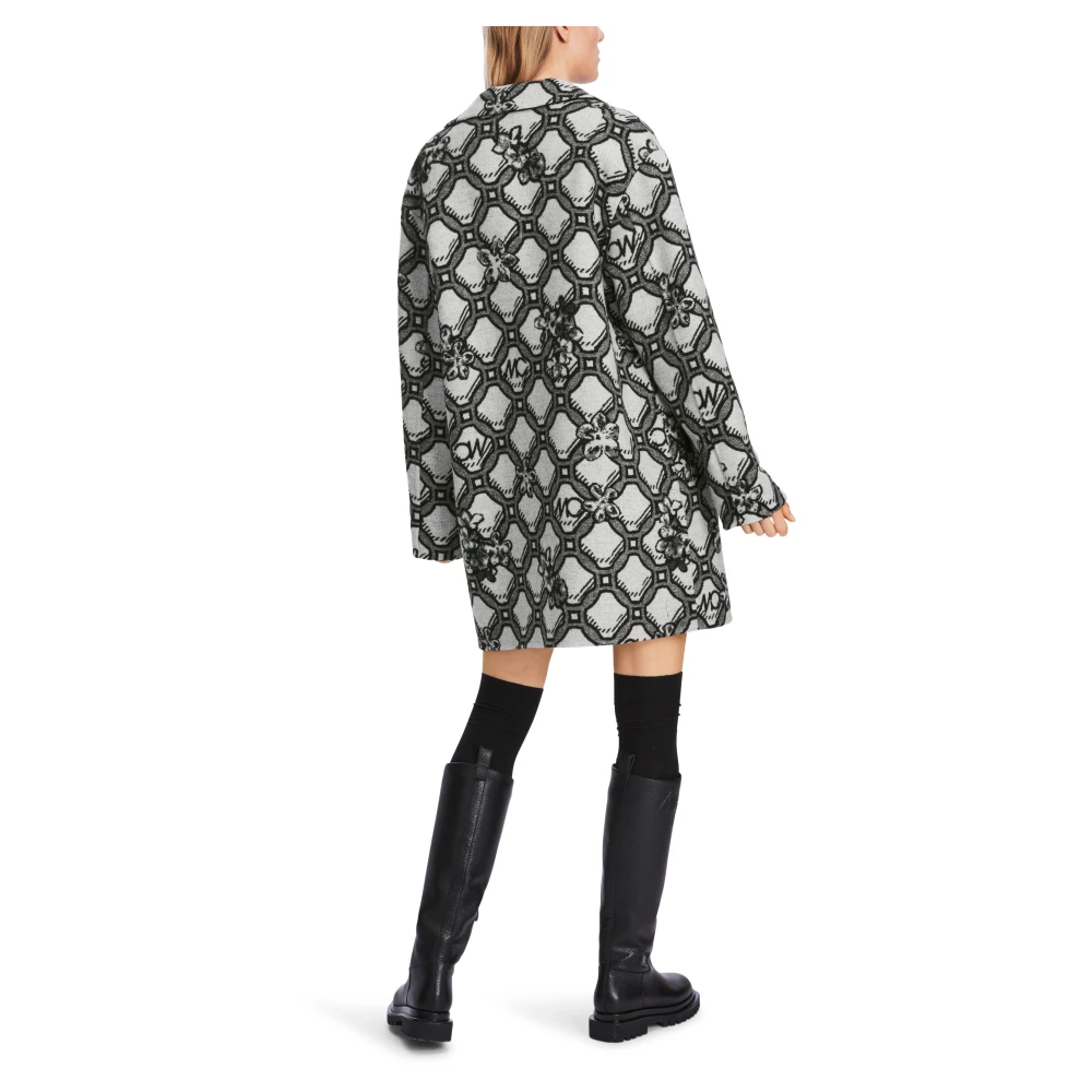 Marc Cain Omkeerbare Jas met Print Gray Dames