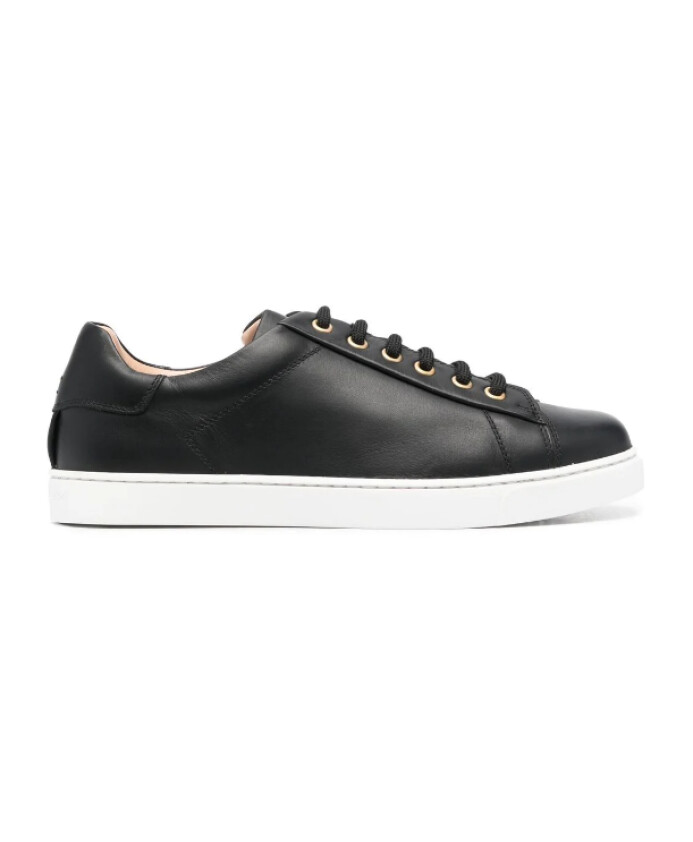baskets-a-lacets-en-cuir-noir