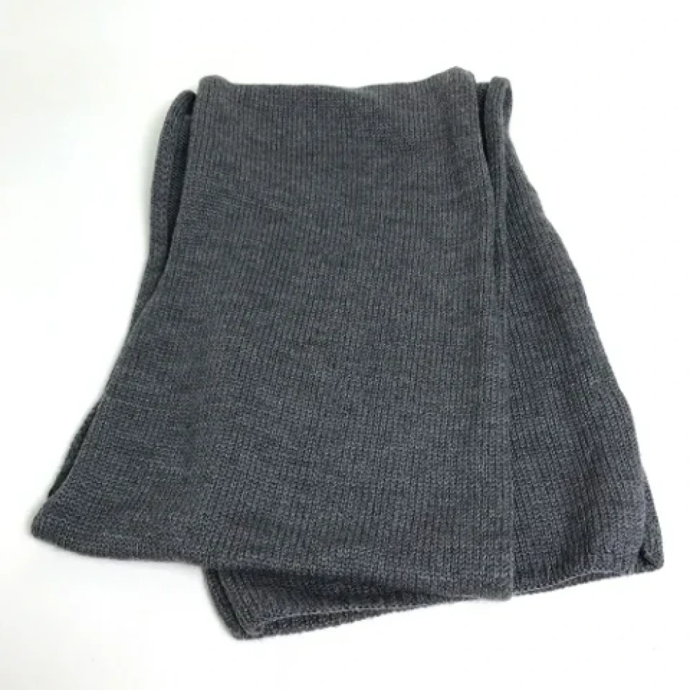 Fendi Vintage Pre-owned Wool scarves Gray Dames