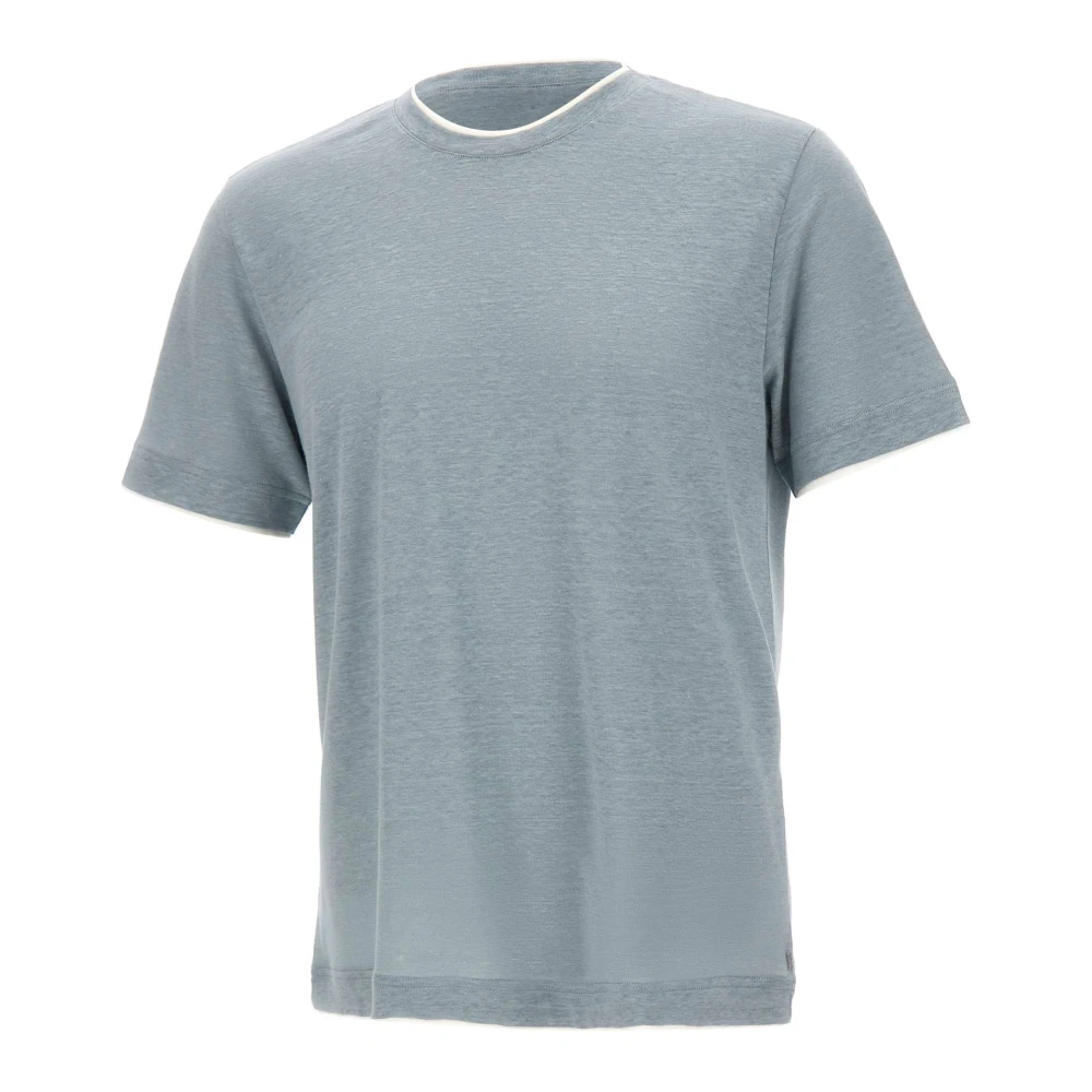 Eleventy Herr Blå Toppar S, T-Shirts