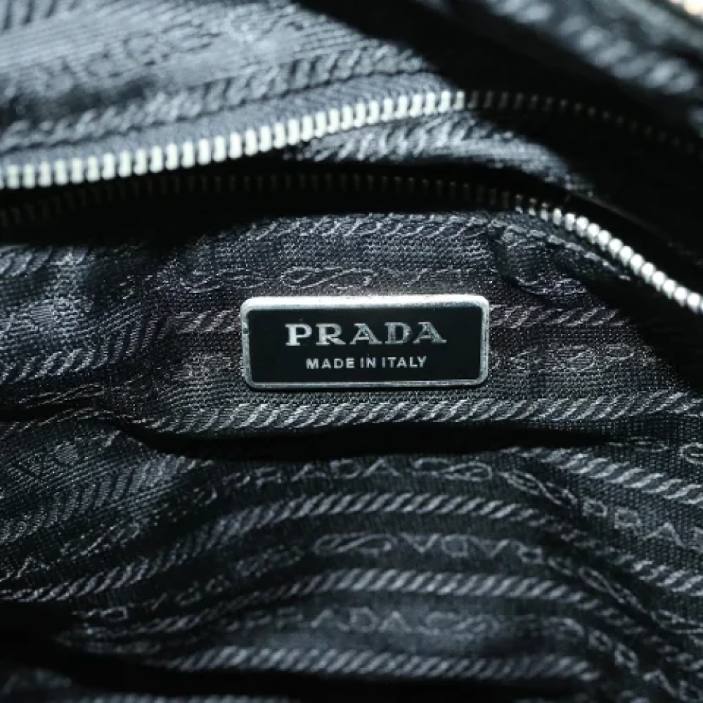 Prada Vintage Pre-owned Canvas prada-bags Black Dames