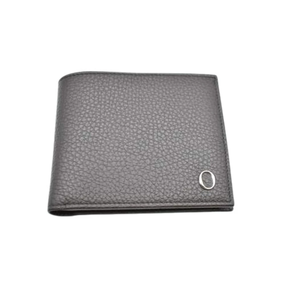 Orciani Unisex Brown Wallets & Cardholders, One Size, Micron Leather Wallet With Unfolding Card Holder