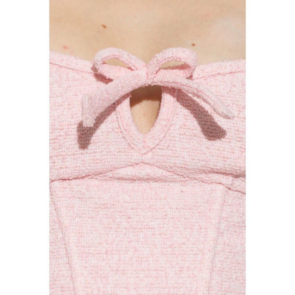 Misbhv Tweed Top Pink Dames