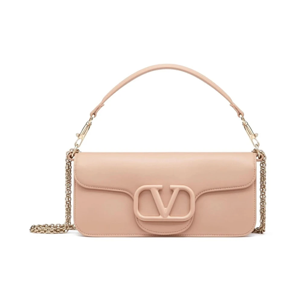 Valentino Garavani Stijlvolle Schoudertas met Unieke Stijl Beige Dames