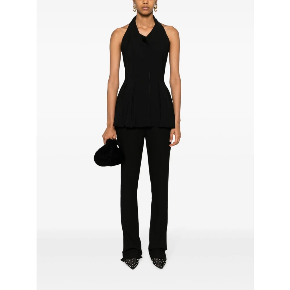 TotêMe Slim Fit Dress Pants Black Dames