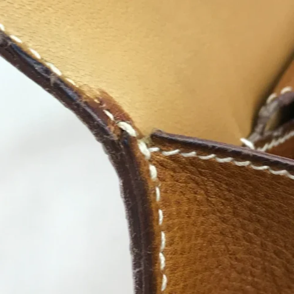 Hermès Vintage Pre-owned Leather handbags Brown Dames