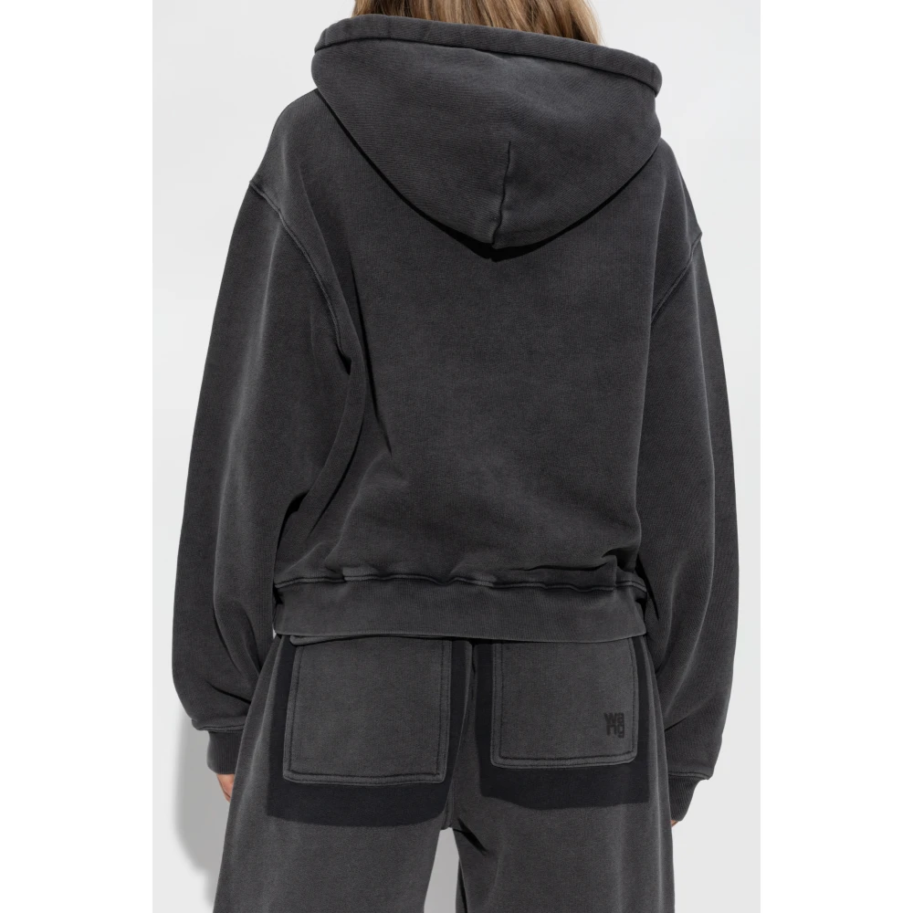 T by Alexander Wang Hoodie Gray Dames