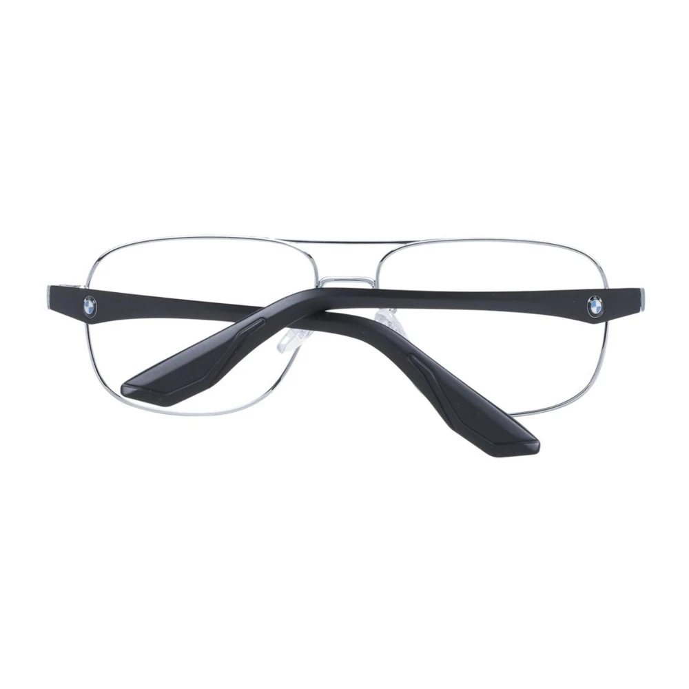 BMW Vierkante Aviator Bril Zilver Zwart Gray Heren