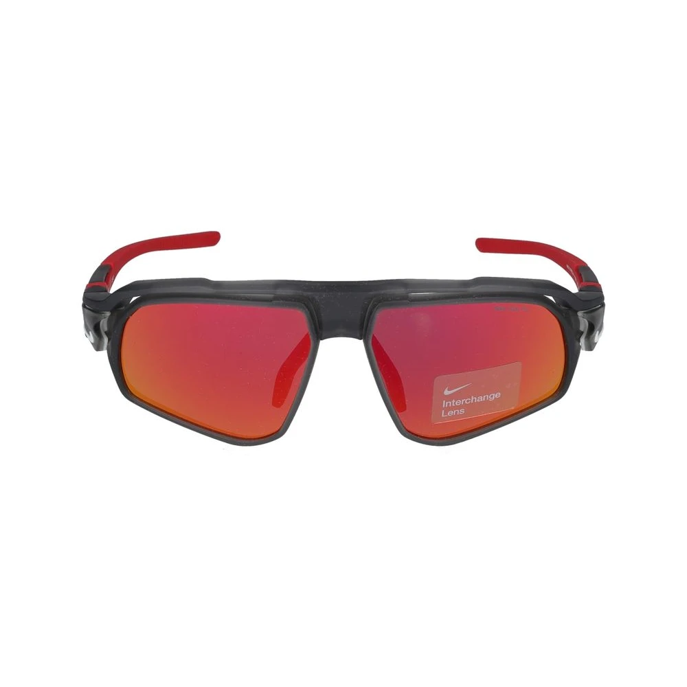 Nike Men's Gray Flyfree Sunglasses Anthracte/Red Mir/Clear - Sunglasses - 59 Mm - Accessories