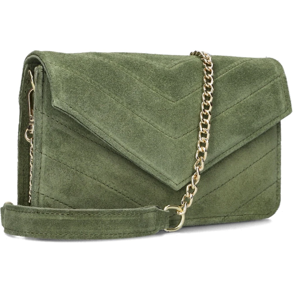 Notre-v Groene Suède Schoudertas Laurie Green Dames