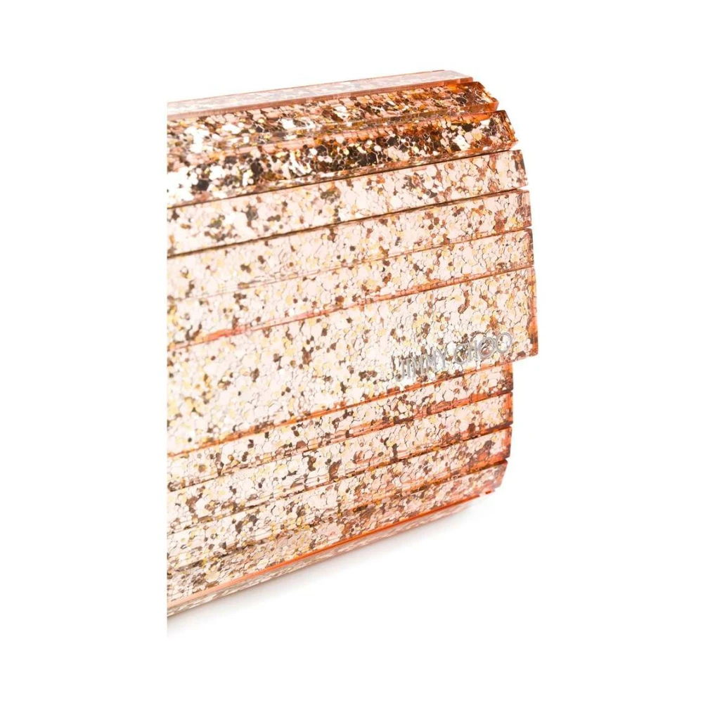 Jimmy Choo Glitter Sweetie Clutch Tas Multicolor Dames