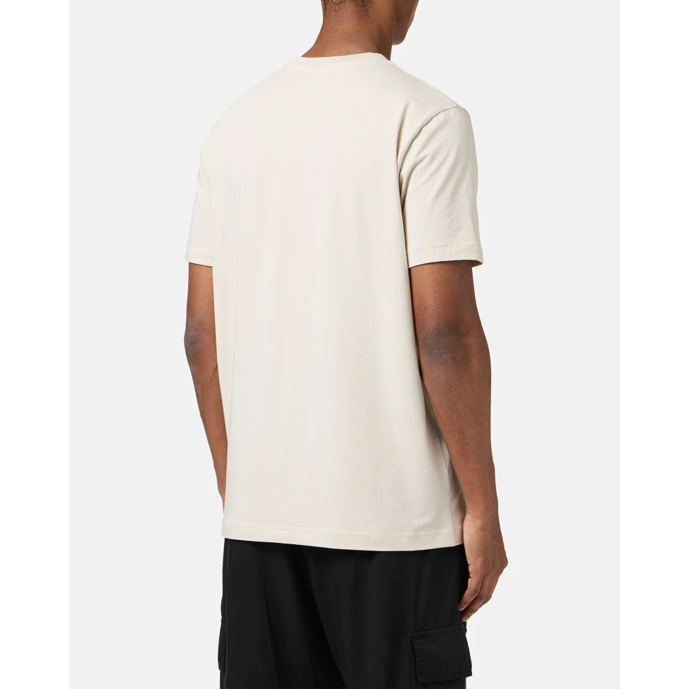 Iceberg Stoffige witte katoenen T-shirt met Looney Tunes print Beige Heren