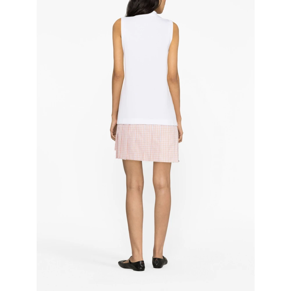 Thom Browne Stijlvolle Polo Jurk White Dames