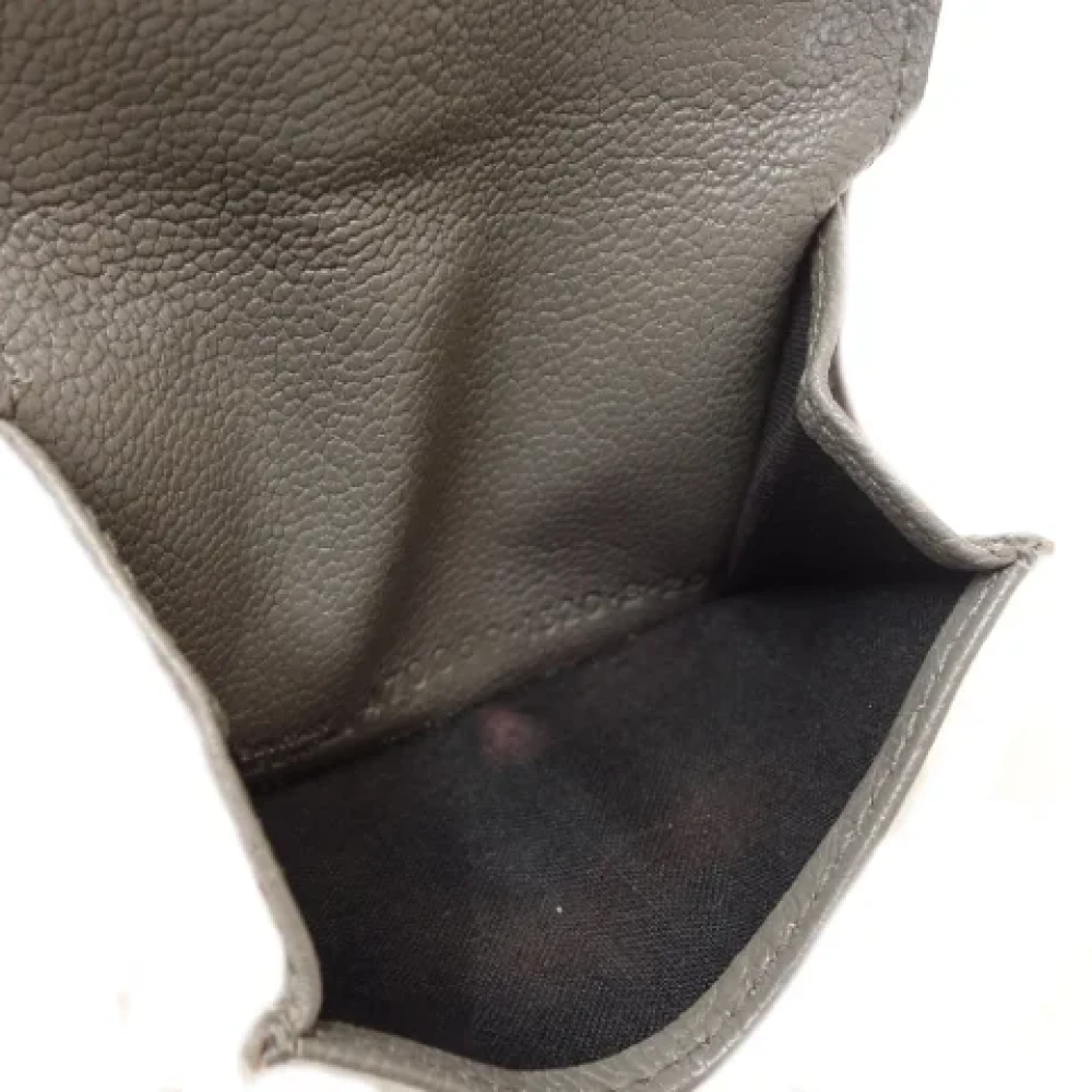 Balenciaga Vintage Pre-owned Leather wallets Gray Unisex