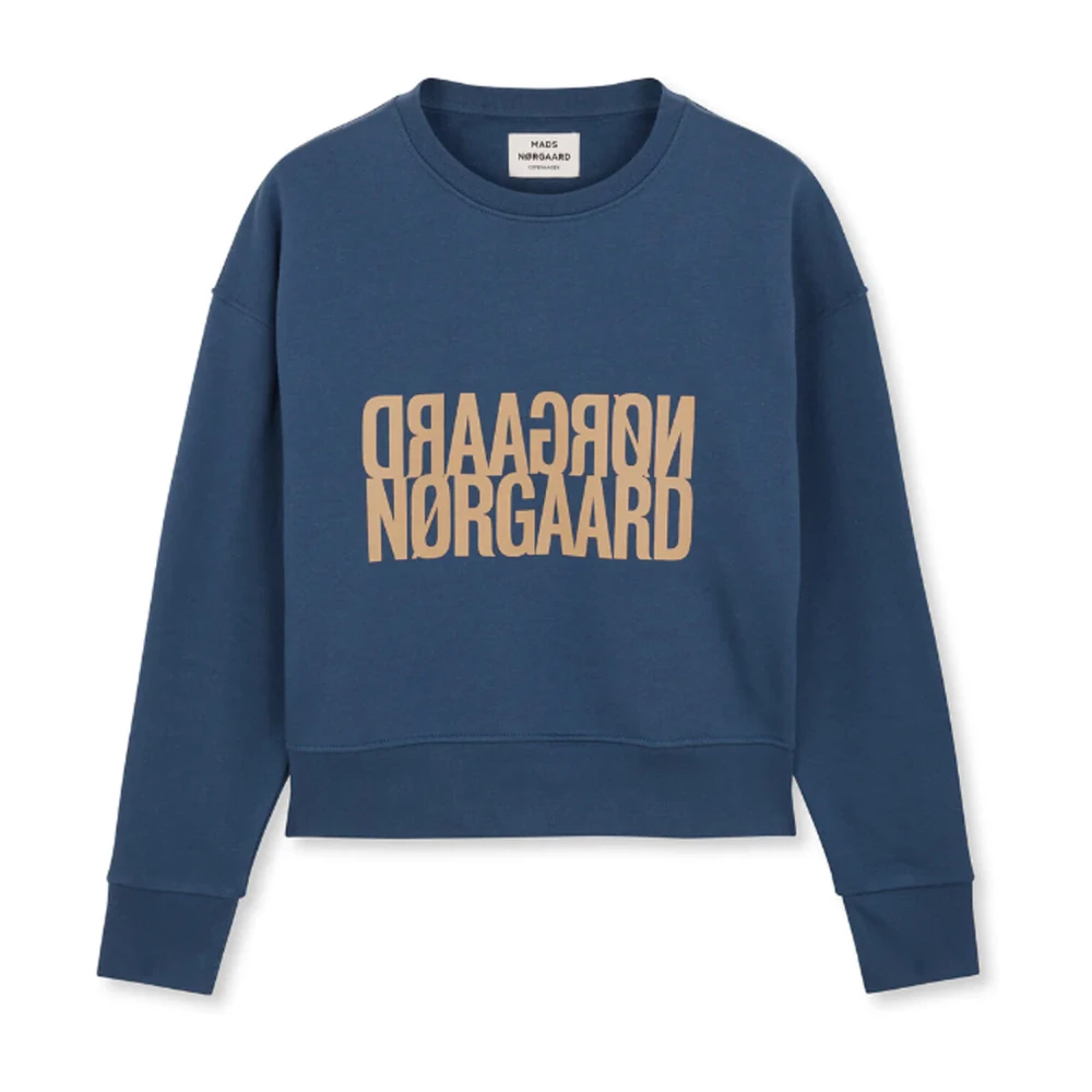 Mads Nørgaard Zachte en stijlvolle sweatshirt Blue Dames