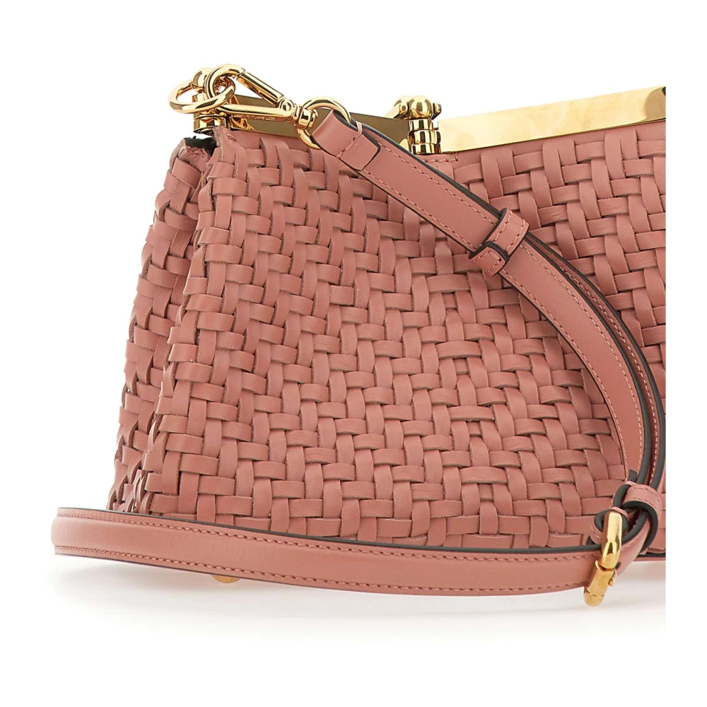 ETRO Roze Mini Tas met Gouden Hardware Pink Dames