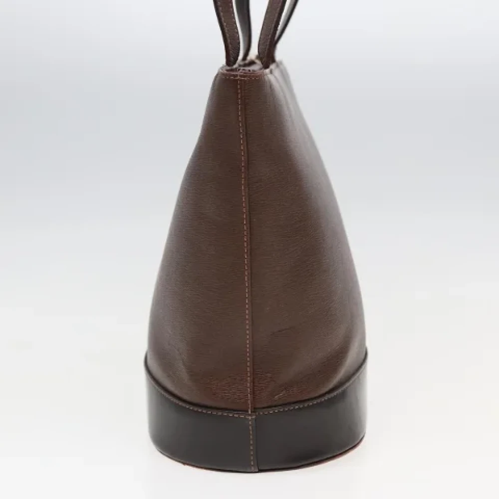 Burberry Vintage Pre-owned Leather totes Brown Dames