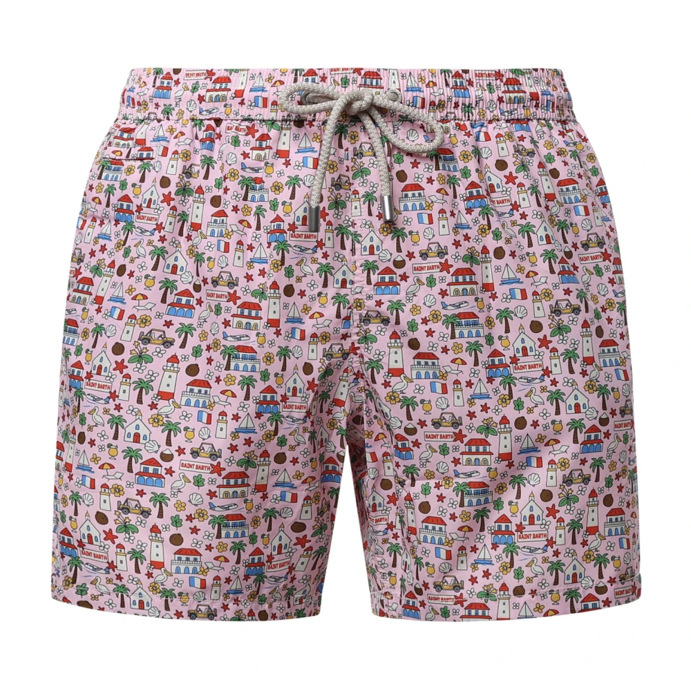 Mc2 Saint Barth Multicolor Beachwear, Male, 3XL, Ultralight Swim Short
