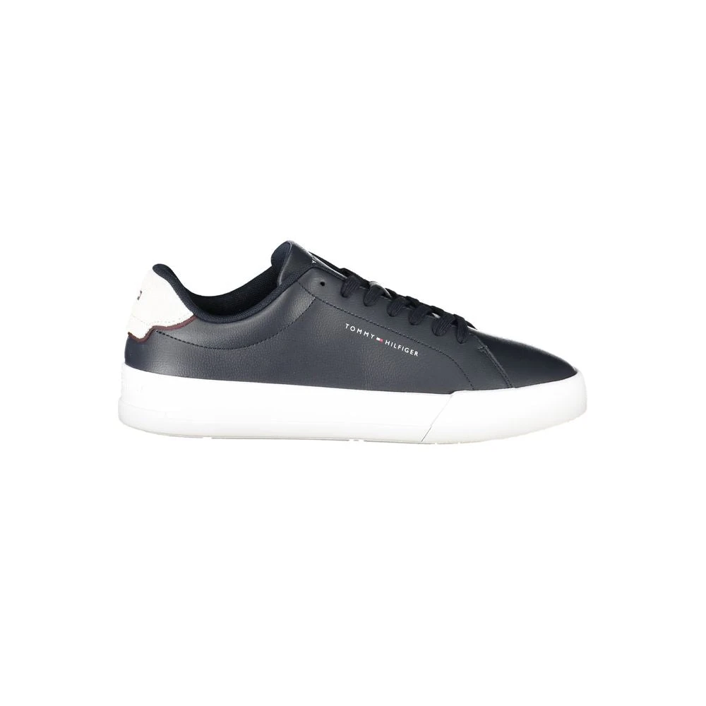 Tommy Hilfiger Men's Blue Sneakers,, Leather Sneaker Size 11 Uk