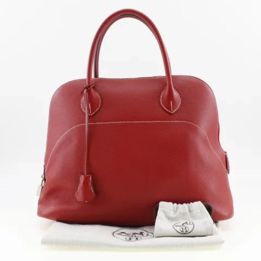 Hermès Vintage Pre-owned Leather handbags Red Dames