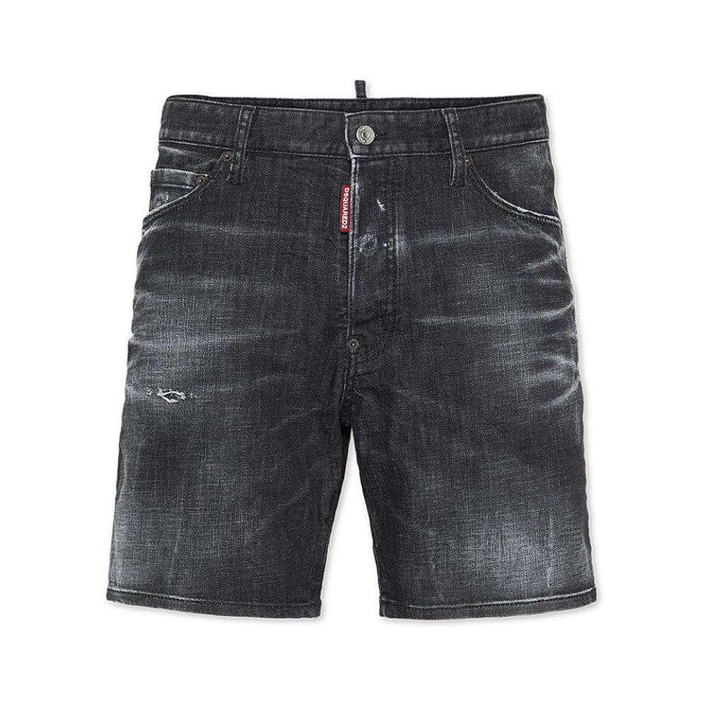 Dsquared2 Men's Black Denim Shorts, Xs, Stylish Trousers
