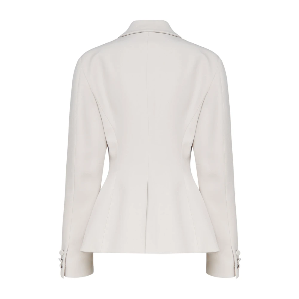 Andamane Room Blazer met Brede Revers White Dames