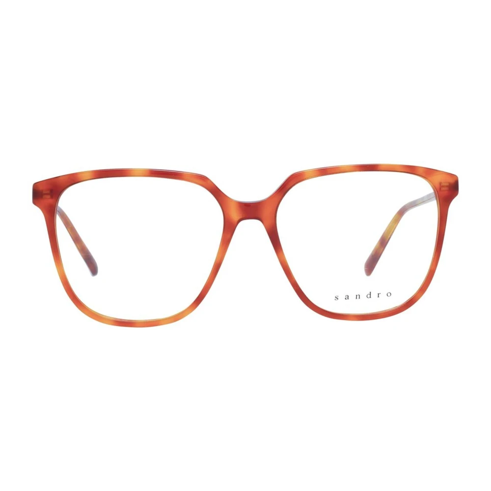 sandro Bruine Vierkante Acetaat Optische Frames Brown Dames