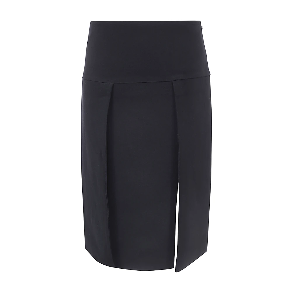 Khaite Stijlvolle Denim Rok Black Dames