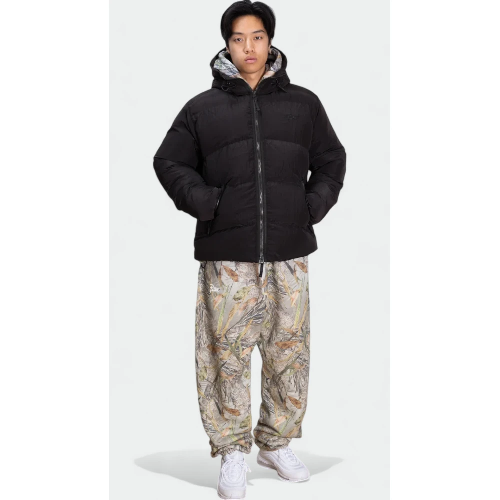 Patta Ripstop Puffer Jas Black Heren