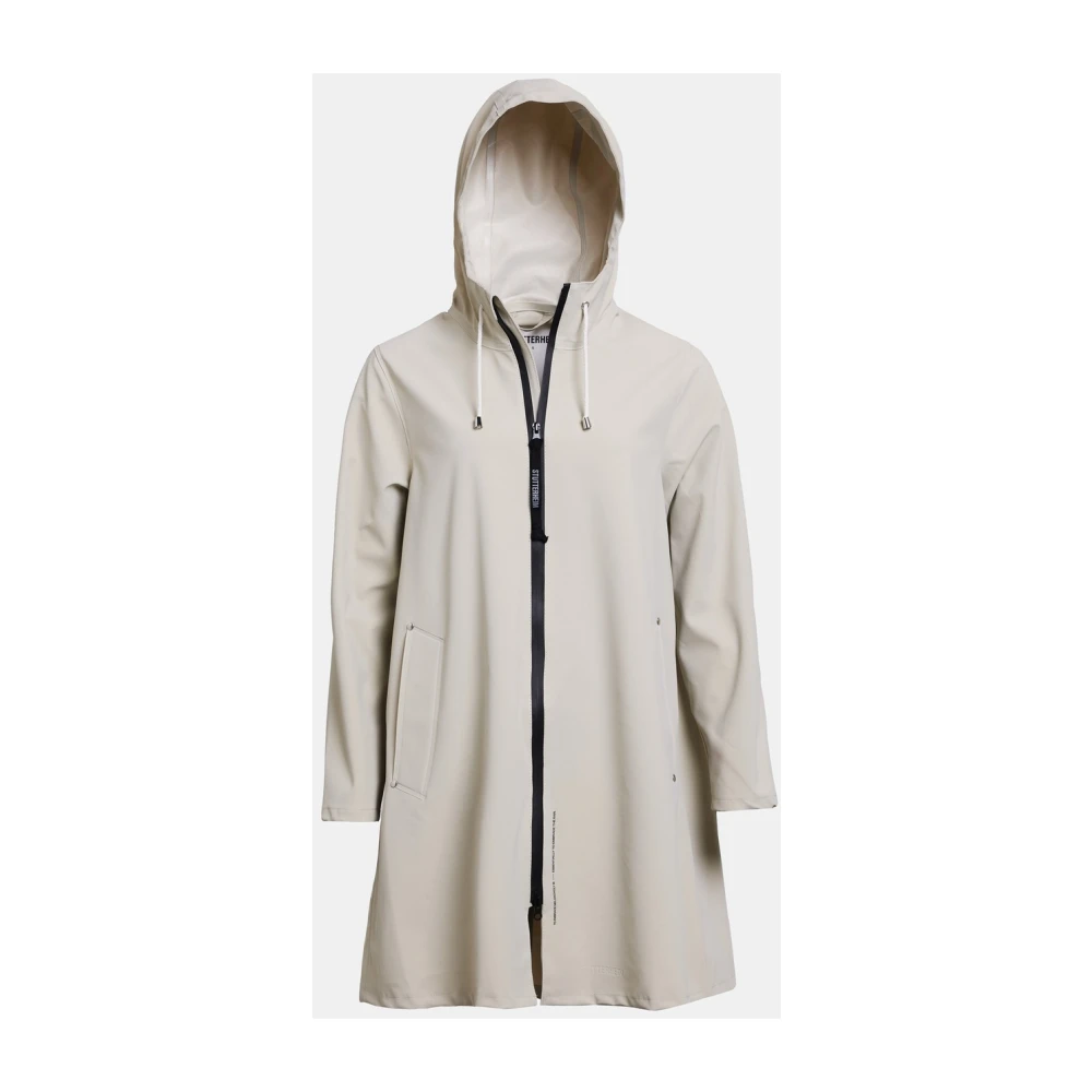 Stutterheim Lättvikts Dragkedja Matt Regnrock Beige, Dam