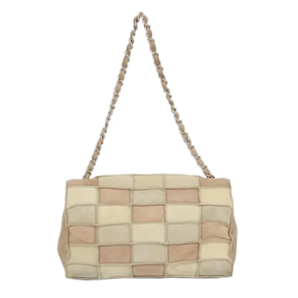 Chanel Vintage Pre-owned Suede shoulder-bags Beige Dames