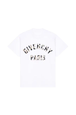Paris broderad bomulls-T-shirt