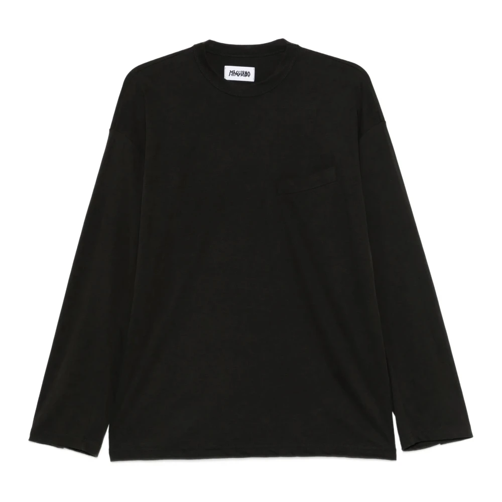 Magliano Men's Black Liquid Sera Long Sleeve - Long Sleeve T-Shirts - S - Tops