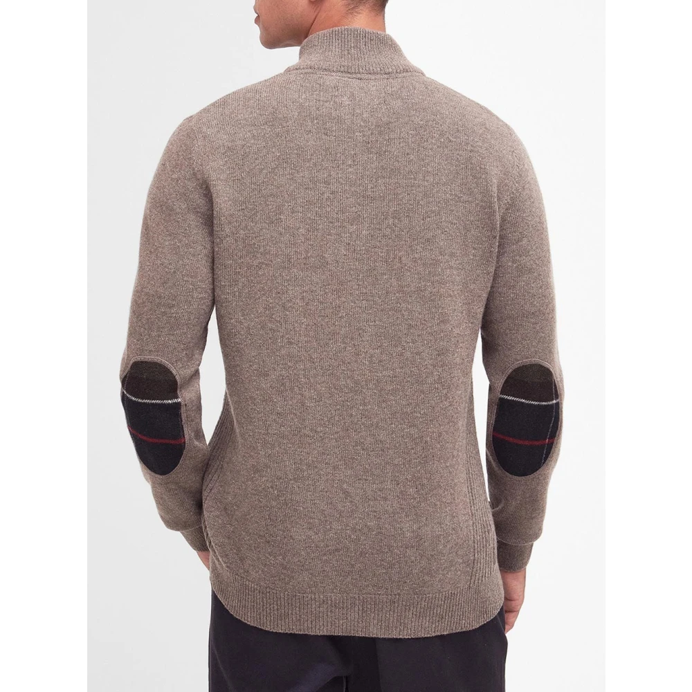 Barbour Bruine Half Zip Sweater Holden Brown Heren