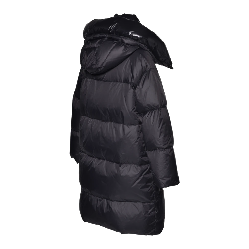 Baldinini Down jacket in black nylon Black Dames