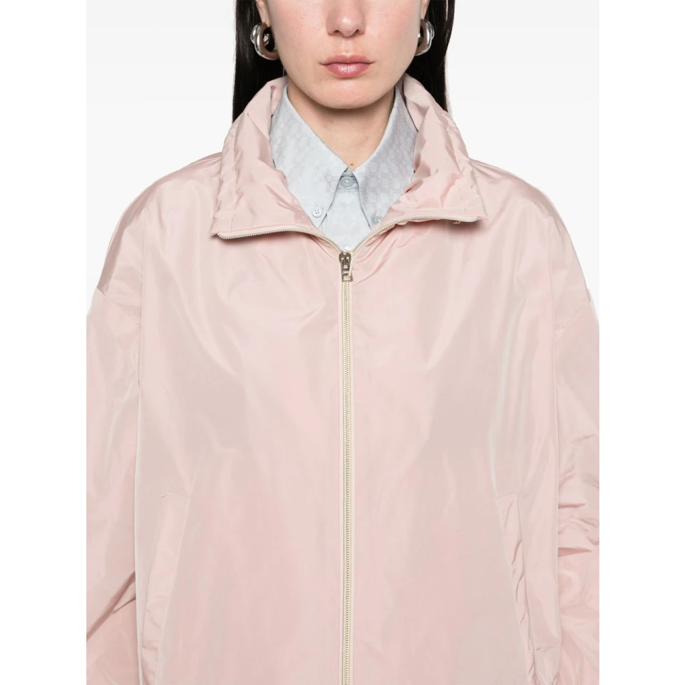 Herno New Techno Taffeta Jas Pink Dames