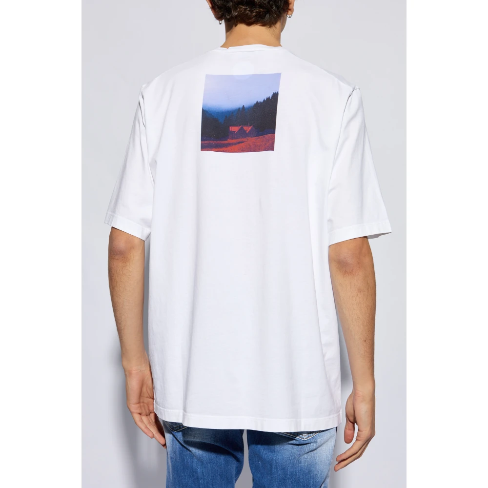 Dsquared2 T-shirt met logo White Heren