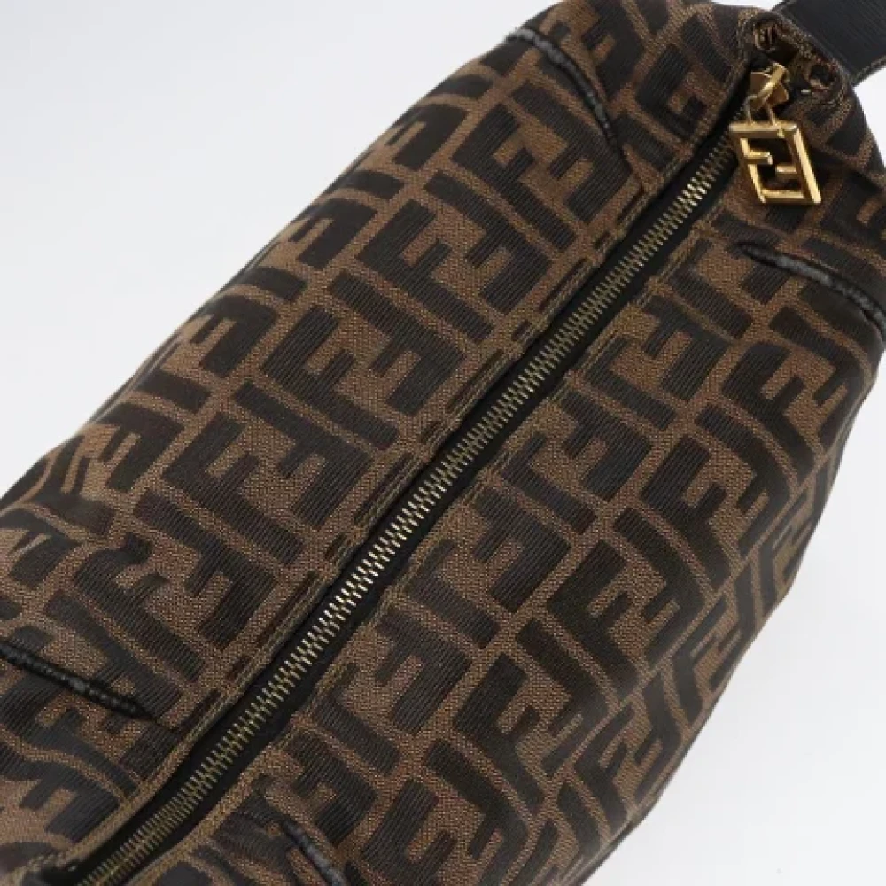 Fendi Vintage Pre-owned Canvas pouches Brown Dames