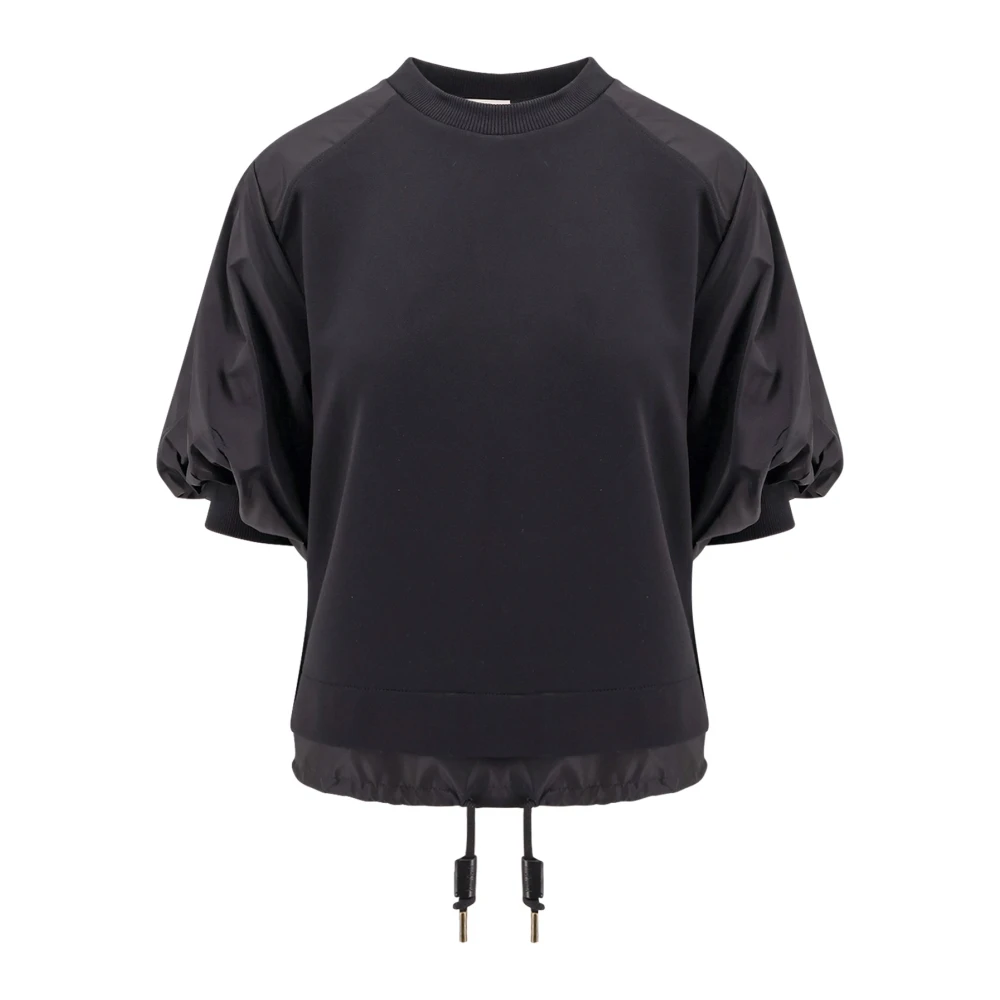 Moncler - Tops > T-Shirts - Black - Moncler - Modalova