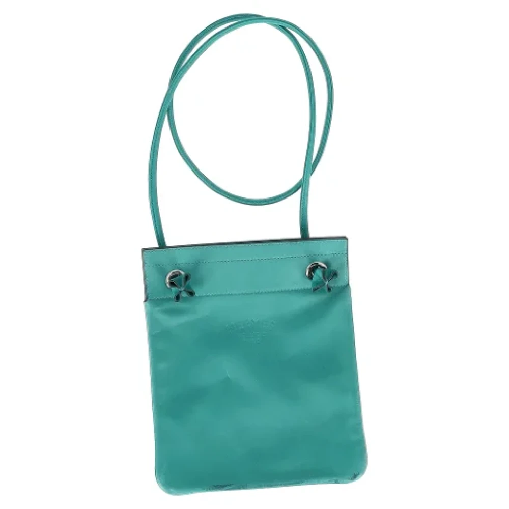 Hermès Vintage Pre-owned Leather shoulder-bags Blue Dames