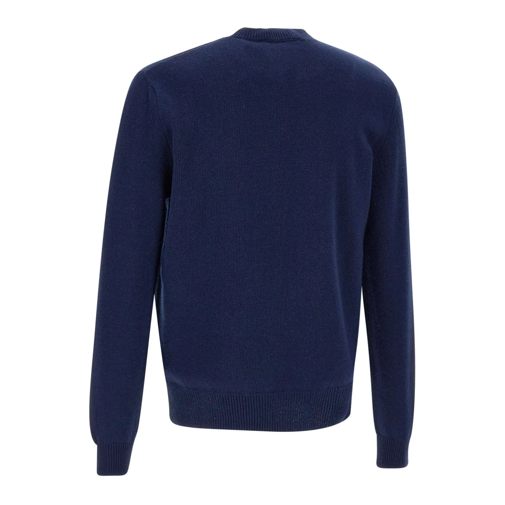 Dsquared2 Blauwe Wollen Crew Neck Trui Blue Heren