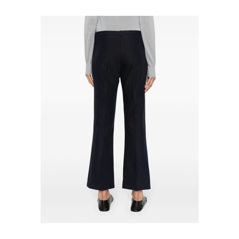Max Mara Navy Blauwe Broek Fatina Stijl Black Dames
