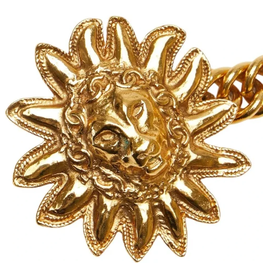 Chanel Vintage Pre-owned Metal belts Yellow Dames